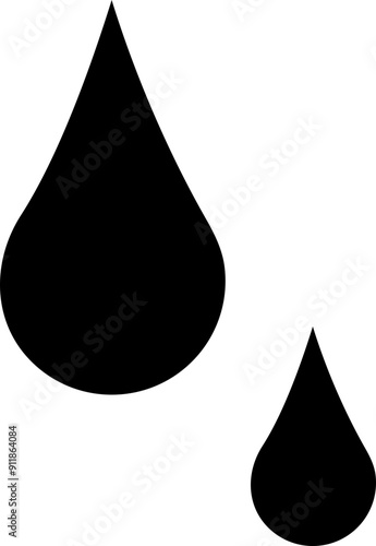 Blood drops icon. Halloween symbol. Silhouette icon.