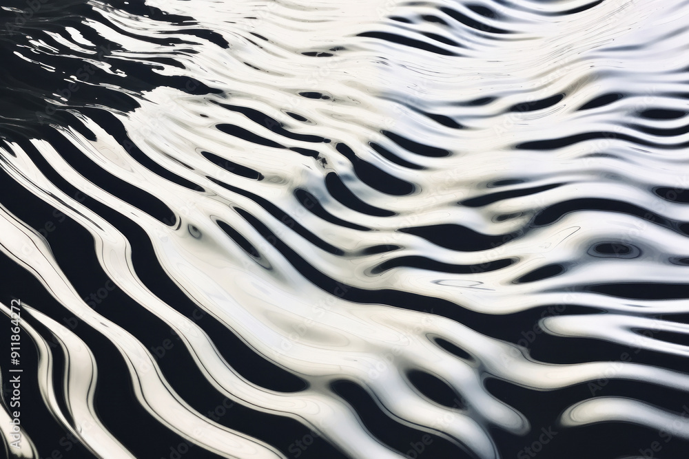 Obraz premium Processed collage of monochrome water surface texture. Background for banner, backdrop