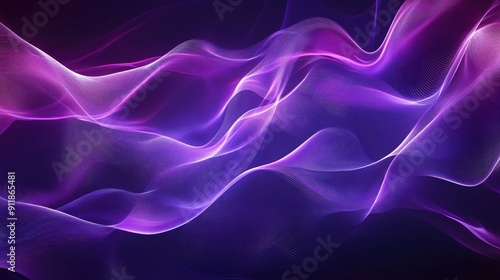 Radiant ultraviolet patterns with flowing wave shapes, creating an eye-catching background.