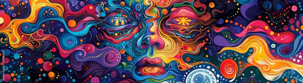 Psychedelic education with vibrant, abstract coaching and interactive lessons, Psychedelic, Multicolor, Digital Art Psychedelic education with vibrant, abstract coaching and interactive lessons, Psychedelic, Multicolor, Digital Art