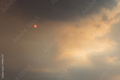 Wildfire Smoke Hiding the Sun photo