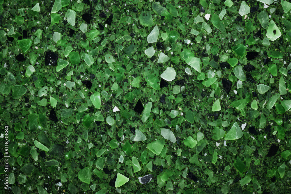 Processed collage of green terrazzo floor surface texture. Background for banner, backdrop Processed collage of green terrazzo floor surface texture. Background for banner, backdrop