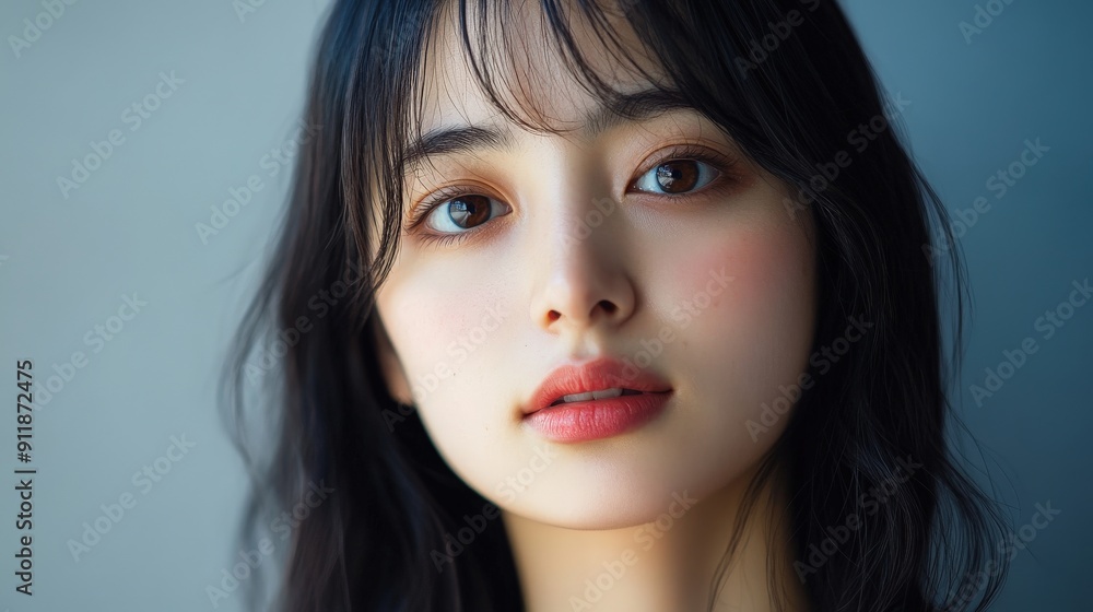 都会の室内で、優しい表情を浮かべる女性が自然光を浴びている。穏やかな雰囲気が漂う瞬間を捉えている。 都会の室内で、優しい表情を浮かべる女性が自然光を浴びている。穏やかな雰囲気が漂う瞬間を捉えている。