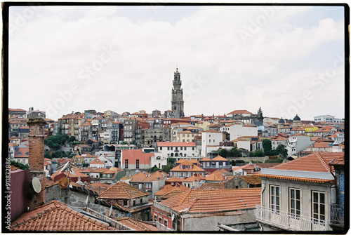 Porto cityscape with clerigos tower photo