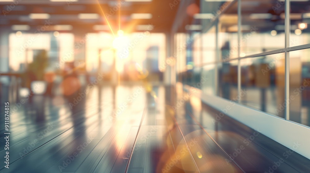 Office background: Blurred background of luxurious office illuminated by sun rays, writing space. Office background: Blurred background of luxurious office illuminated by sun rays, writing space.