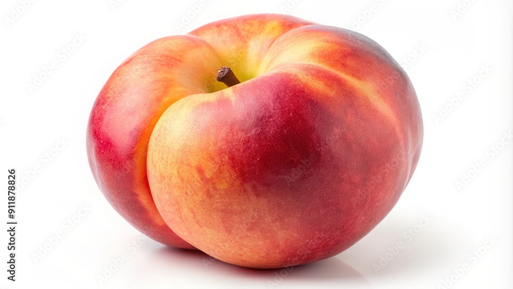 Ripe pink peach fruit with slight blush tone isolated on a pure white background, clipping path included, perfect for cooking, health, or summer-themed designs. Ripe pink peach fruit with slight blush tone isolated on a pure white background, clipping path included, perfect for cooking, health, or summer-themed designs.