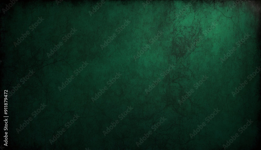 Fototapeta premium Dark green textured background with subtle lighting effect.
