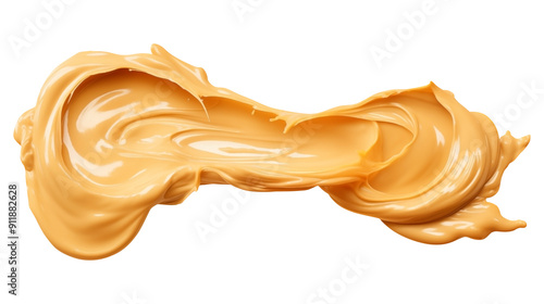 Creamy Peanut butter Splash PNG isolated on white and transparent background - Delicious Dripping Peanuts butter spread Peanut Jar Product Advertising photo