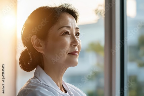 Abstract portrait of an Asian therapist, providing care to a patient during a rehabilitation session Free Download Abstract portrait of an Asian therapist, providing care to a patient during a rehabilitation session - GFXLoad