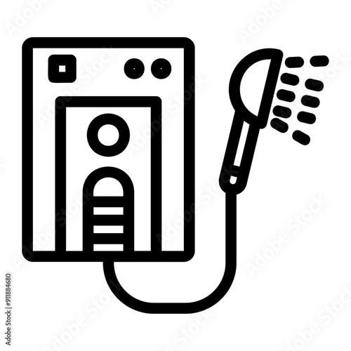 water heater Line Icon