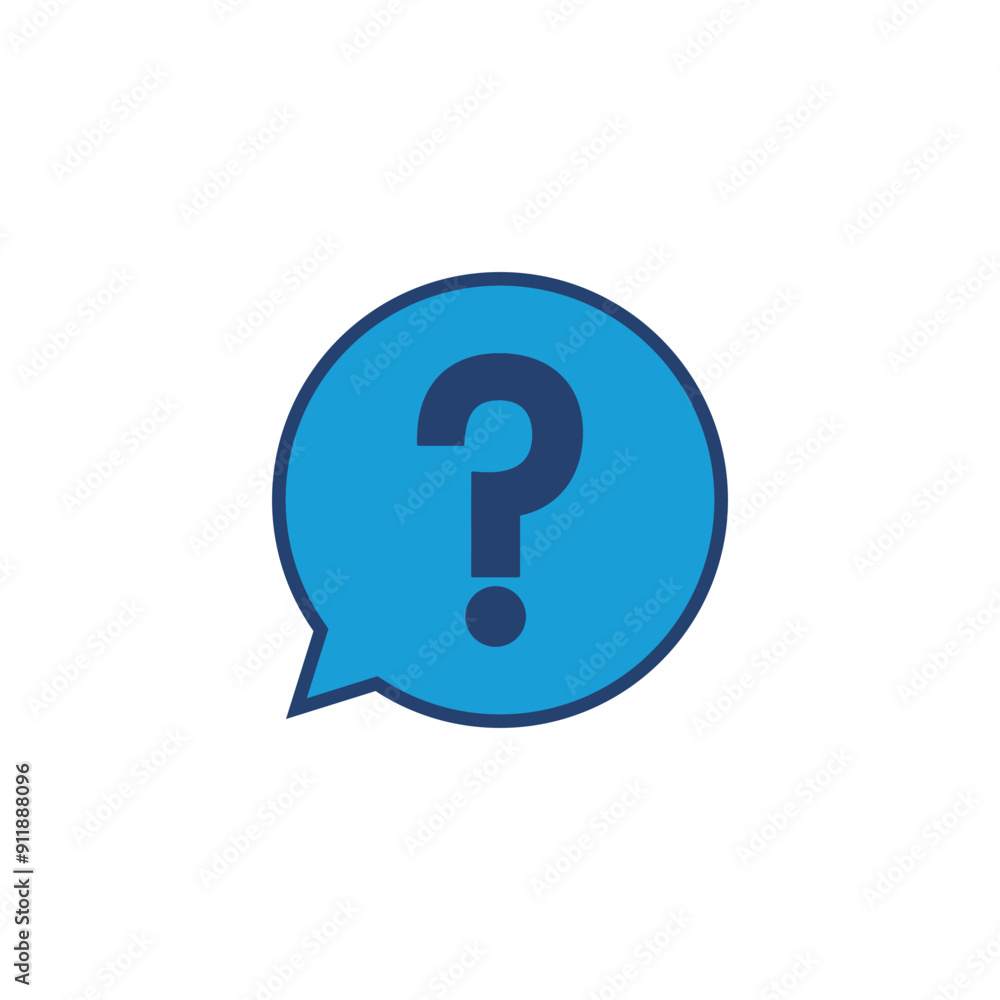 Question icon vector. question mark icon vector.