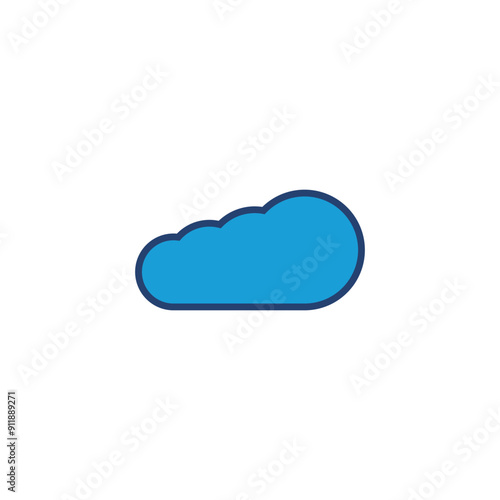 cloud icon vector. cloud vector icon