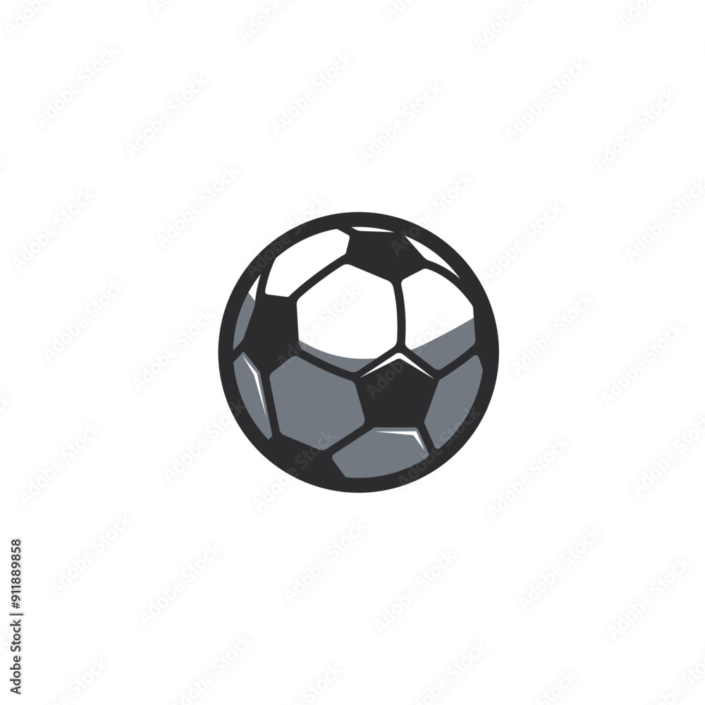 Obraz premium Soccer football icon flat vector design