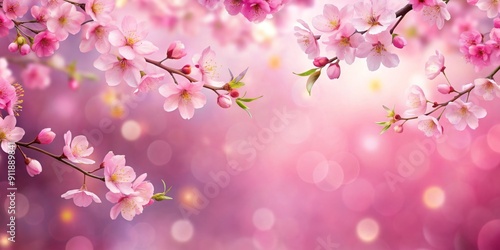 Cherry blossom sakura background perfect for invitations or cards, cherry blossom, sakura, background, spring, pink, flowers