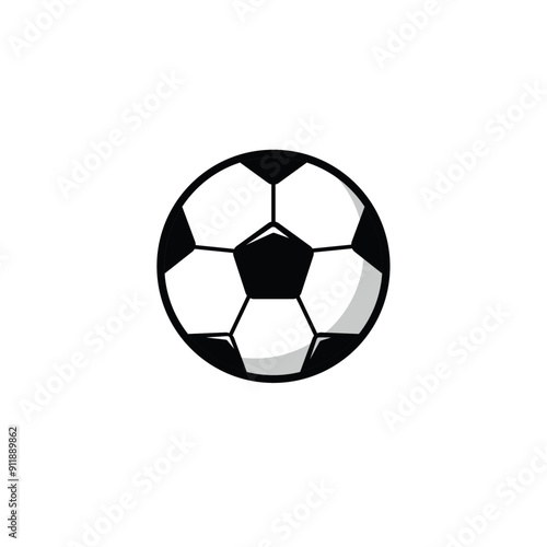 Soccer football icon flat vector design