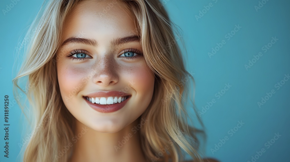 Radiant Beauty. Portrait of a stunning blonde woman with a captivating gaze Radiant Beauty. Portrait of a stunning blonde woman with a captivating gaze