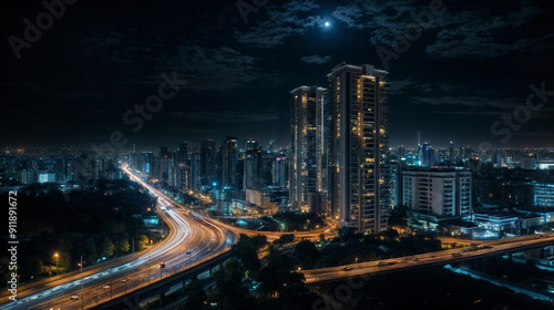 traffic at night