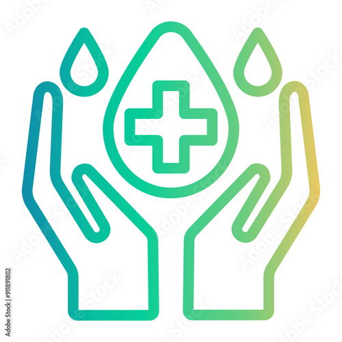 sanitary Line Gradient Icon