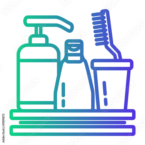toiletries Line Gradient Icon