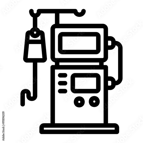 hemodialysis machine Line Icon