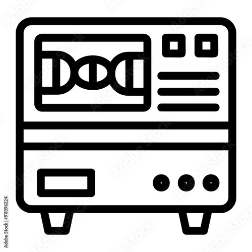 pcr machine Line Icon