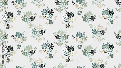 Floral Seamless Pattern in in small-scale Flowers. Trendy colors. Shabby chic Millefleurs. Will be fine for textile or book covers, manufacturing, wallpapers, print, gift wrap and scrapbooking.
