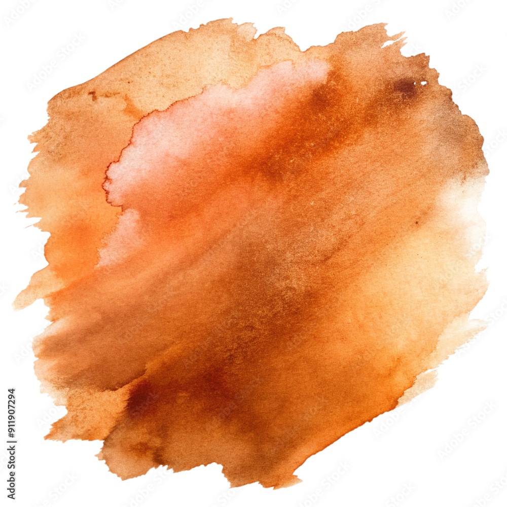 Fototapeta premium Water Color Brush Stroke Banner Isolated on Transparent Background