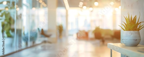 Wallpaper Mural Blurred Office Background with Panoramic Windows Torontodigital.ca