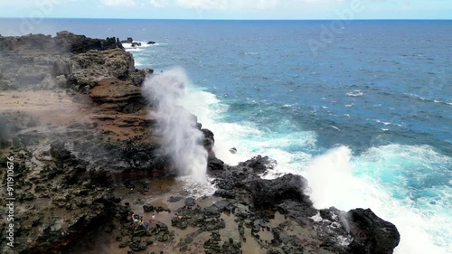 High Above Nakalele: Stunning Aerial Shots of the Blowhole