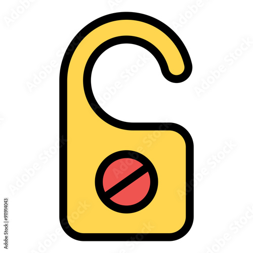 Do not Disturb Icon in Filled Line Style