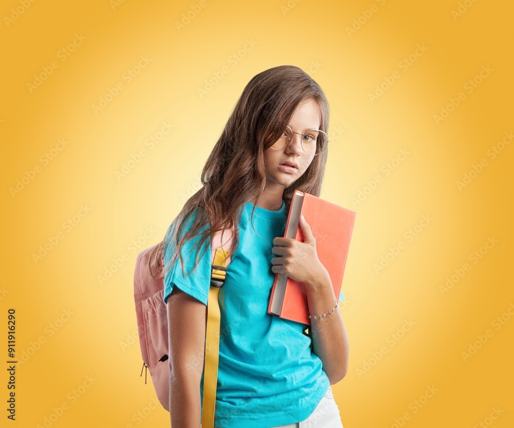 Young happy student holding books Young happy student holding books