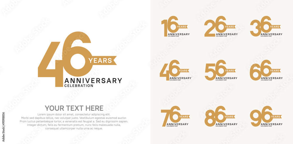 anniversary set, brown and black color with ribbon for celebration event anniversary set, brown and black color with ribbon for celebration event