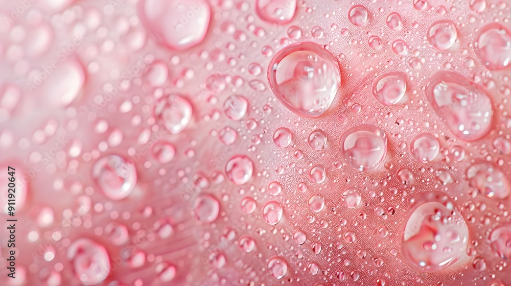 Macro shot of skin with sweat droplets glowing under cool lighting, highlighting freshness and vitality. Macro shot of skin with sweat droplets glowing under cool lighting, highlighting freshness and vitality.