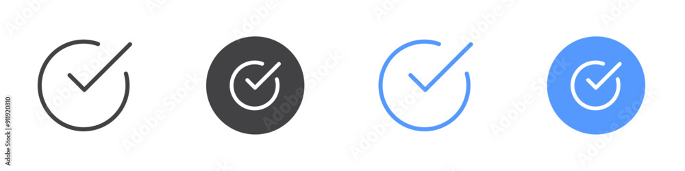 Approved icon Simple thin line stroke vector Approved icon Simple thin line stroke vector