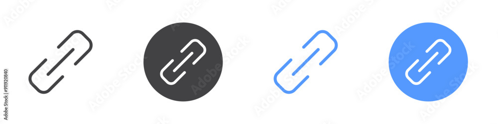 Link icon Simple thin line stroke vector Link icon Simple thin line stroke vector