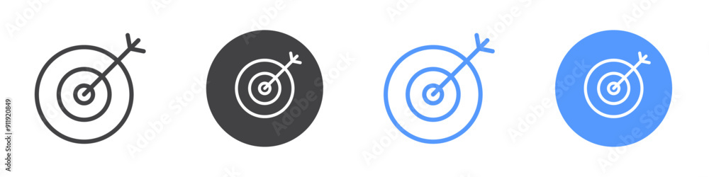 Goals icon Simple thin line stroke vector Goals icon Simple thin line stroke vector