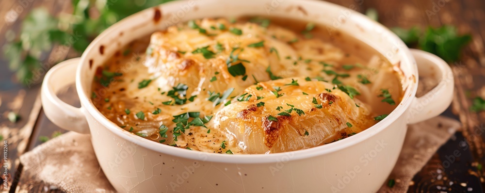 French onion soup with mineralrich beef broth, topped with melted gruyere cheese, cozy bistro setting Rich and savory, classic comfort food, warm and inviting, French dining French onion soup with mineralrich beef broth, topped with melted gruyere cheese, cozy bistro setting Rich and savory, classic comfort food, warm and inviting, French dining