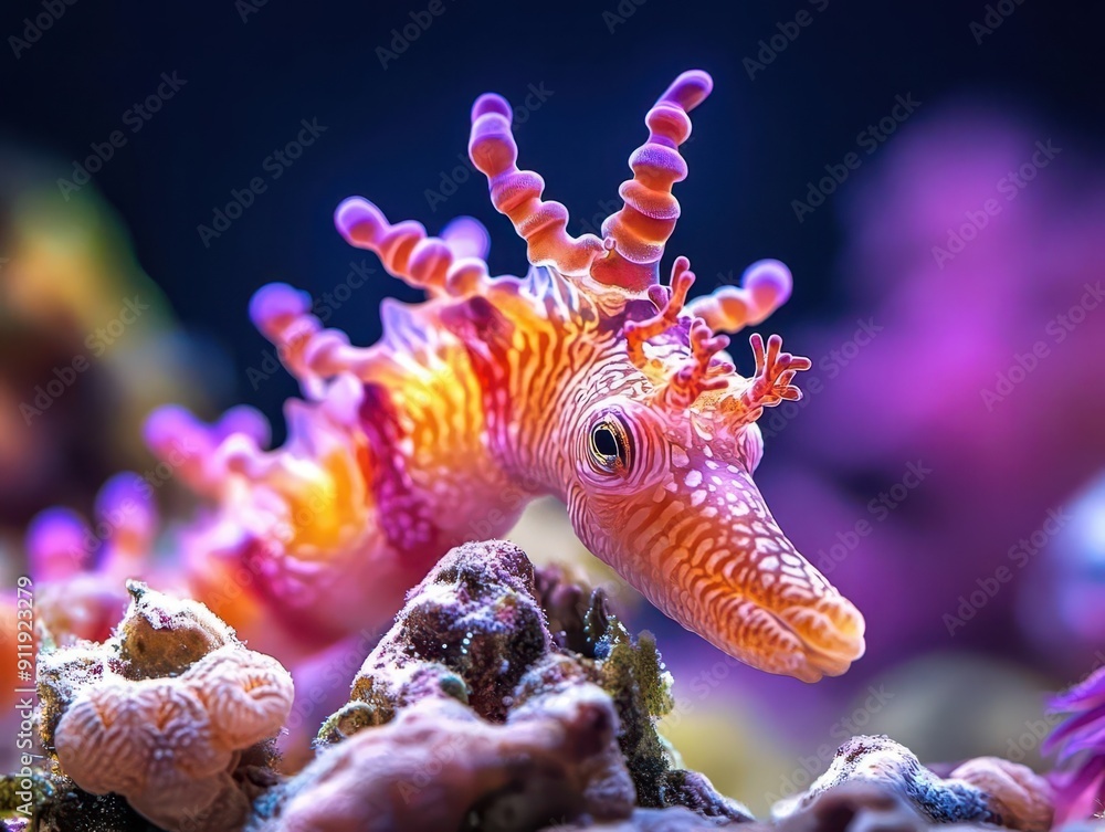 Marine life, vibrant colors, underwater scenes, close-up, detailed Marine life, vibrant colors, underwater scenes, close-up, detailed