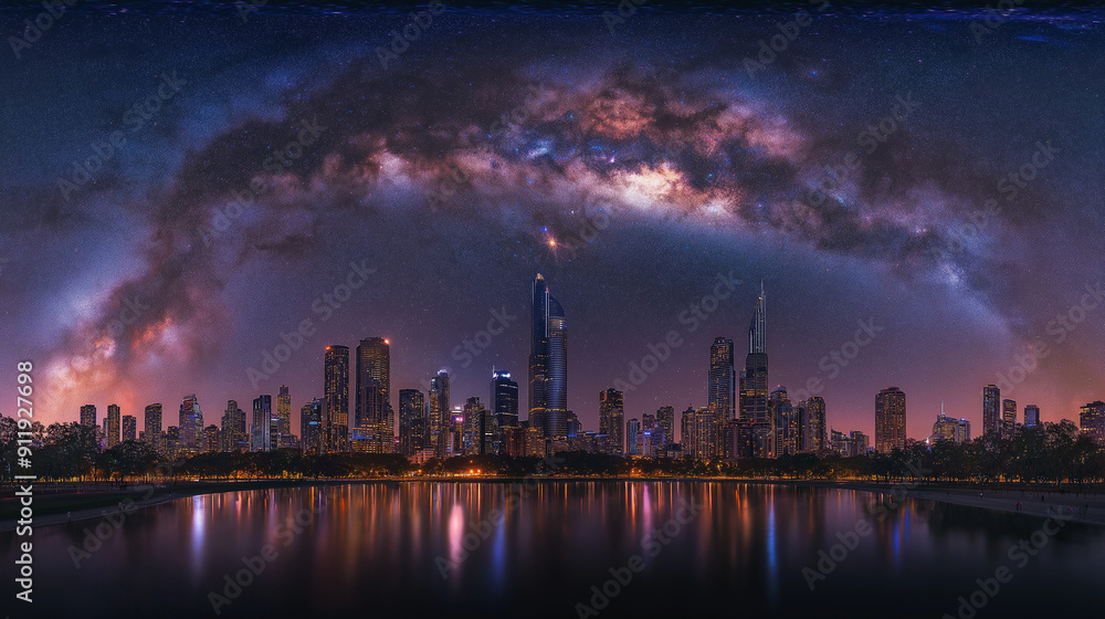 A bustling city skyline illuminated at night, with towering skyscrapers and shimmering city lights reflecting off a nearby river. A bustling city skyline illuminated at night, with towering skyscrapers and shimmering city lights reflecting off a nearby river.