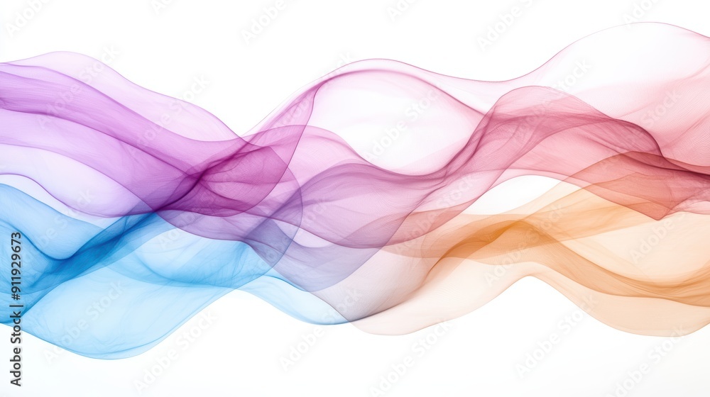 Fototapeta premium Vibrant abstract wave pattern