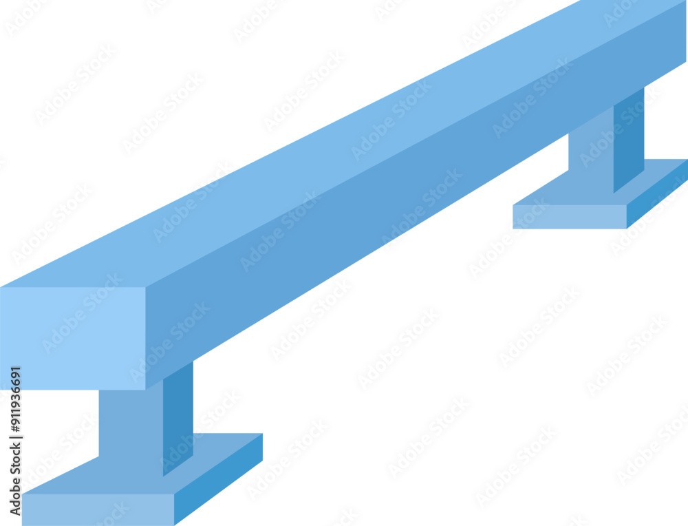 運動会の平均台のイラスト