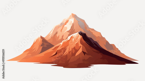 Abstract mountain peak illustration