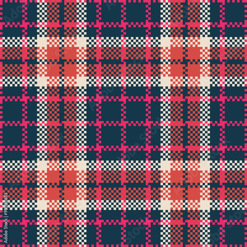 Scottish Tartan Pattern. Tartan Plaid Vector Seamless Pattern. Template for Design Ornament. Seamless Fabric Texture.