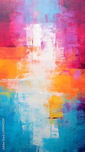 Wallpaper Mural Artistic texture colorful brush strokes abstract poster background Torontodigital.ca