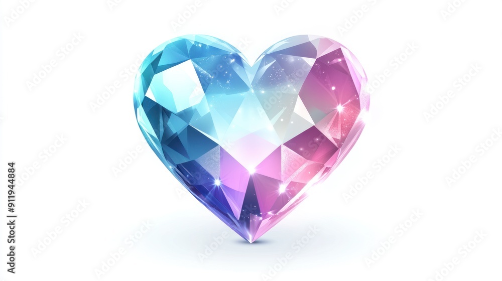Sparkling Heart-Shaped Gemstone Sparkling Heart-Shaped Gemstone