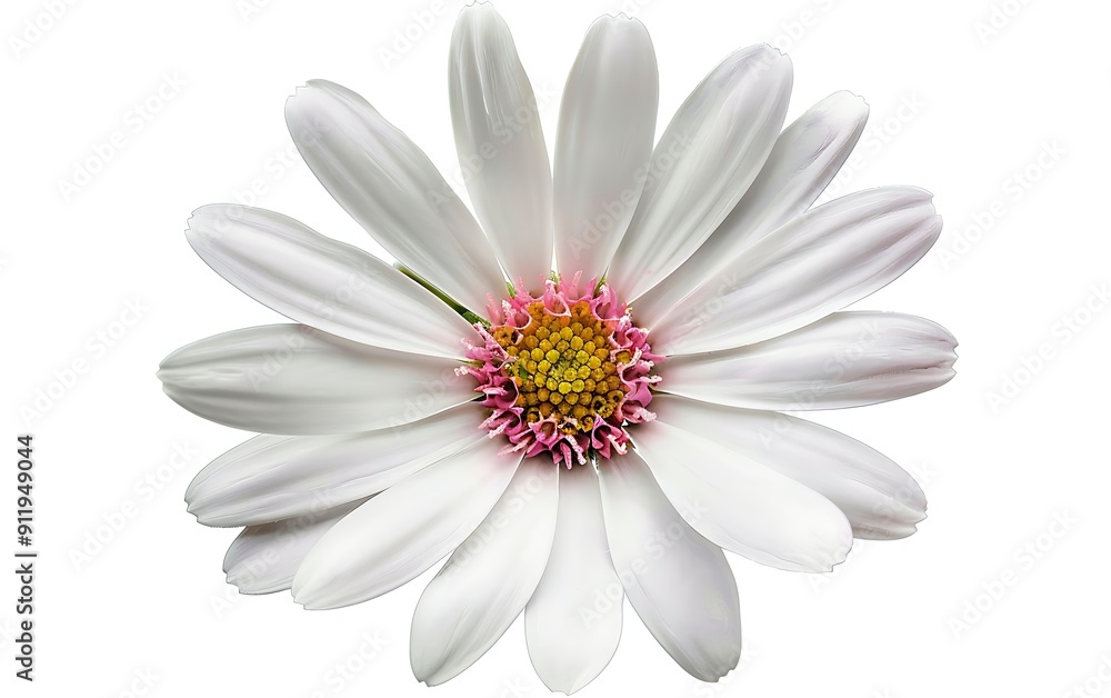 White gerbera flower isolated on white background. Clipping path White gerbera flower isolated on white background. Clipping path