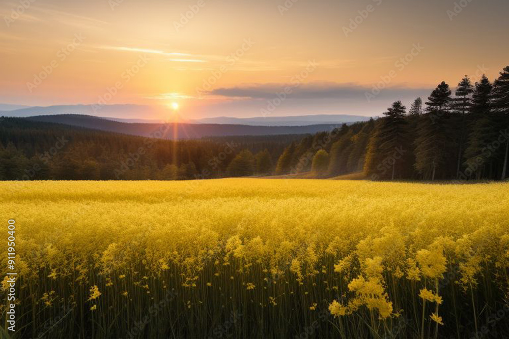 Obraz premium Pattern abstract flower sky summer nature vintage spring grass landscape light sun flora