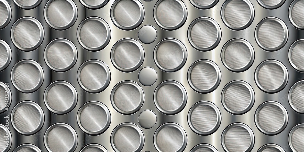 Seamless chrome plate texture pattern with circles, chrome, metal, texture, circles, shiny, seamless, background Seamless chrome plate texture pattern with circles, chrome, metal, texture, circles, shiny, seamless, background