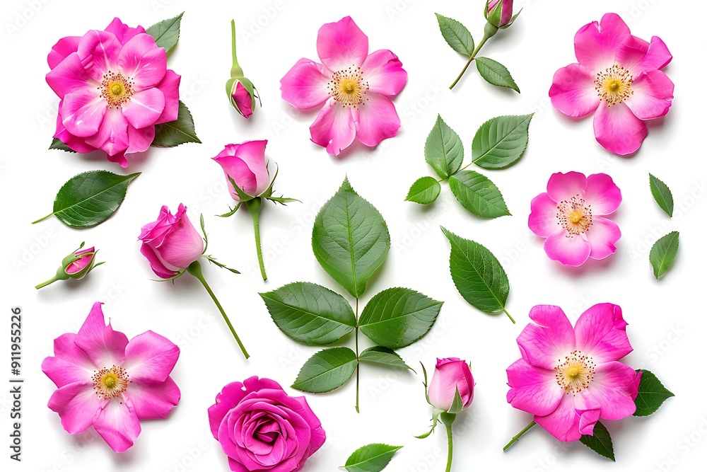 A group of pink flowers A group of pink flowers