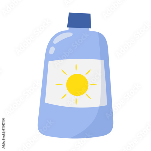 Sunblock summer vacation